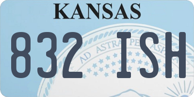 KS license plate 832ISH