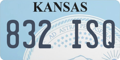 KS license plate 832ISQ