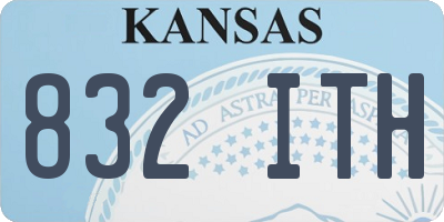 KS license plate 832ITH