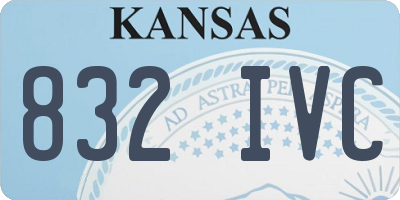 KS license plate 832IVC