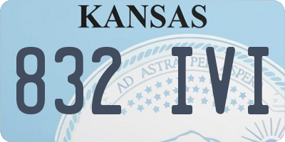 KS license plate 832IVI