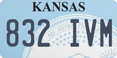 KS license plate 832IVM