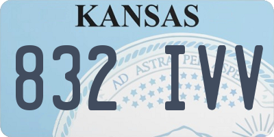 KS license plate 832IVV