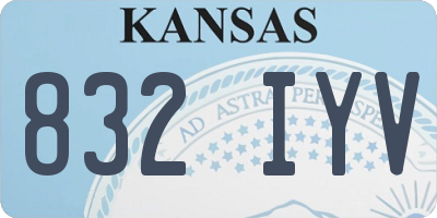 KS license plate 832IYV