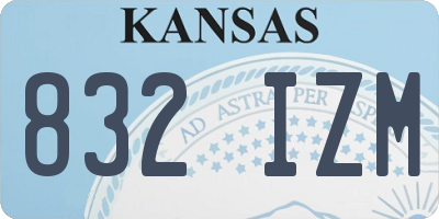 KS license plate 832IZM