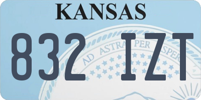 KS license plate 832IZT