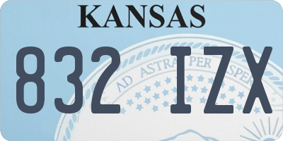 KS license plate 832IZX