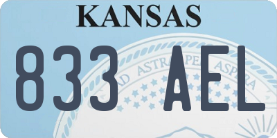 KS license plate 833AEL