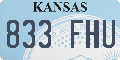 KS license plate 833FHU