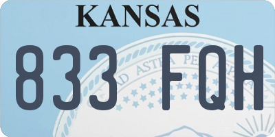 KS license plate 833FQH