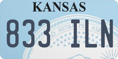 KS license plate 833ILN