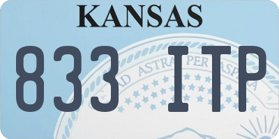 KS license plate 833ITP
