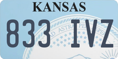 KS license plate 833IVZ