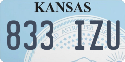 KS license plate 833IZU