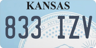 KS license plate 833IZV