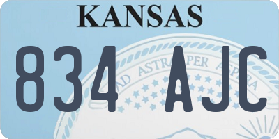 KS license plate 834AJC