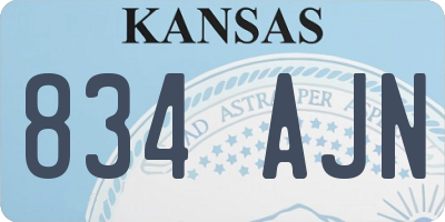 KS license plate 834AJN