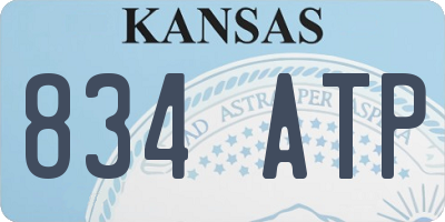 KS license plate 834ATP