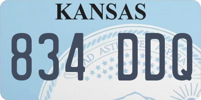KS license plate 834DDQ