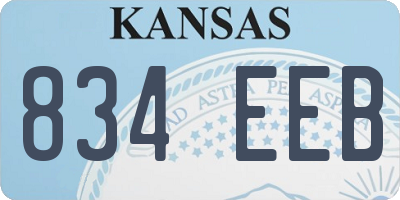KS license plate 834EEB