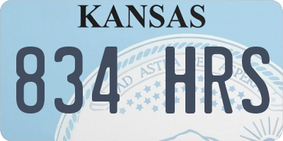 KS license plate 834HRS