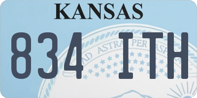 KS license plate 834ITH