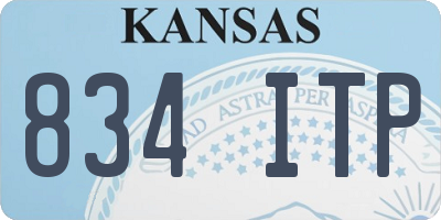 KS license plate 834ITP