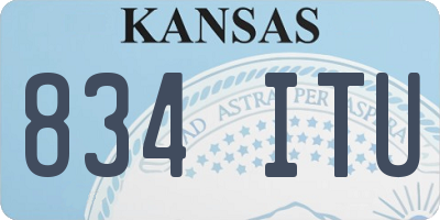KS license plate 834ITU