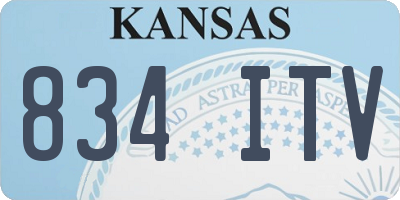 KS license plate 834ITV
