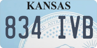 KS license plate 834IVB