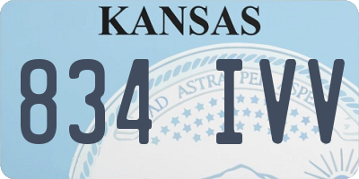 KS license plate 834IVV