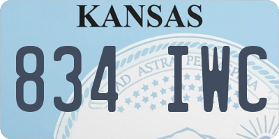KS license plate 834IWC