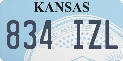 KS license plate 834IZL