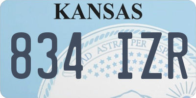 KS license plate 834IZR