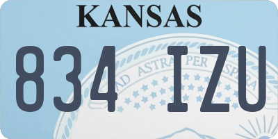 KS license plate 834IZU