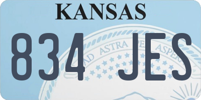 KS license plate 834JES