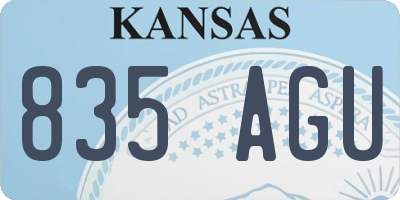 KS license plate 835AGU
