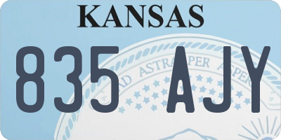 KS license plate 835AJY