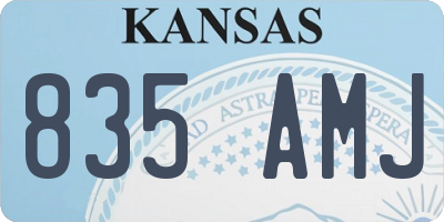 KS license plate 835AMJ