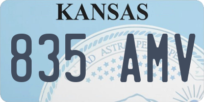 KS license plate 835AMV