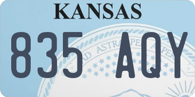 KS license plate 835AQY