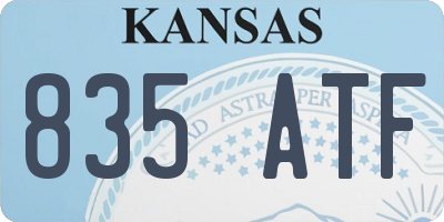 KS license plate 835ATF