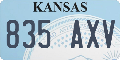 KS license plate 835AXV