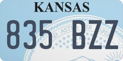 KS license plate 835BZZ