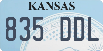KS license plate 835DDL
