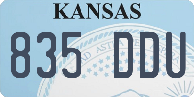 KS license plate 835DDU