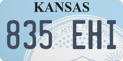 KS license plate 835EHI