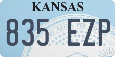 KS license plate 835EZP