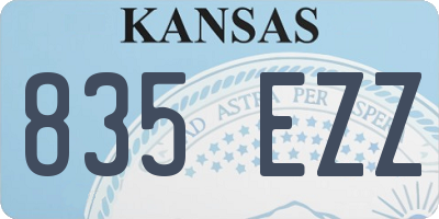 KS license plate 835EZZ