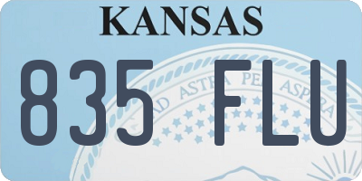 KS license plate 835FLU